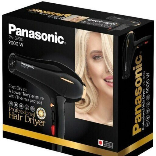 سشوار حرفهای پاناسونیک مدل PA-3900 طرح ۹۰۰۰ وات | موتور سنگین، باد سرد و متمرکزکننده