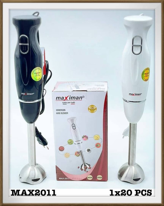 گوشتکوب برقی تککاره ماکسیمان مدل MAX-2011 | دو سرعته با تیغه استیل ضدزنگ