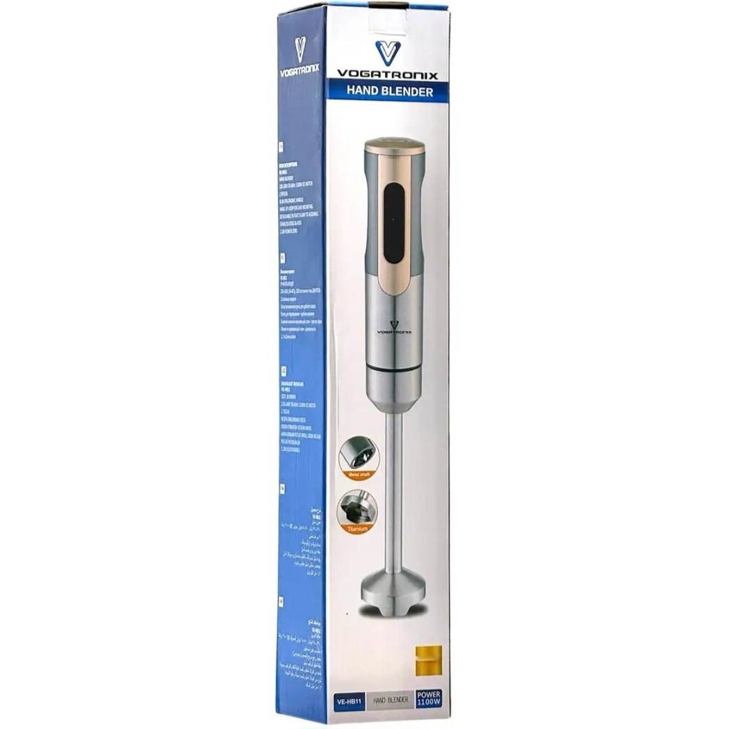گوشت‌کوب برقی ووگاترونیکس مدل VE-HB11 | موتور ۱۱۰۰ وات و تیغه طلایی تیتانیومی