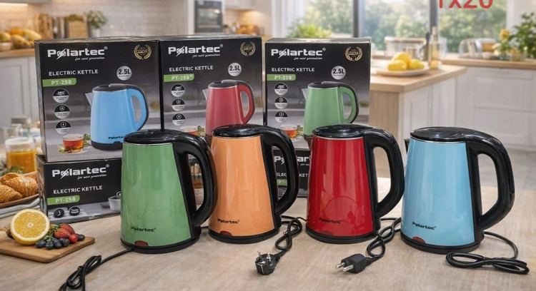 کتری برقی پولارتک Polartec مدل PT-258 ظرفیت 2.5 لیتر با قطع خودکار