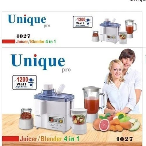 آبمیوه گیری 4 کاره یونیک پرو مدل 4027 | 1200 وات با مخلوطکن و آسیاب