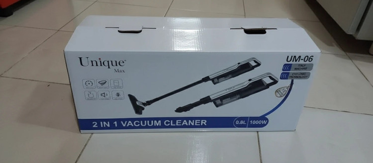 جاروبرقی عصایی یونیک مدل UM-06 دوکاره ۱۰۰۰ وات با فیلتر قابل شستوشو