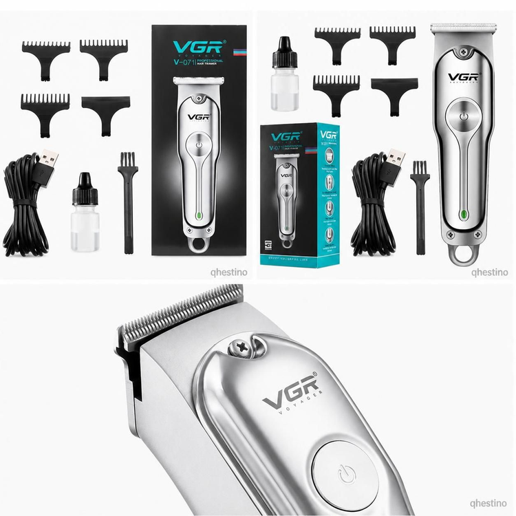 ماشین اصلاح سر و صورت وی جی آر مدل V-071 با تیغه T شکل