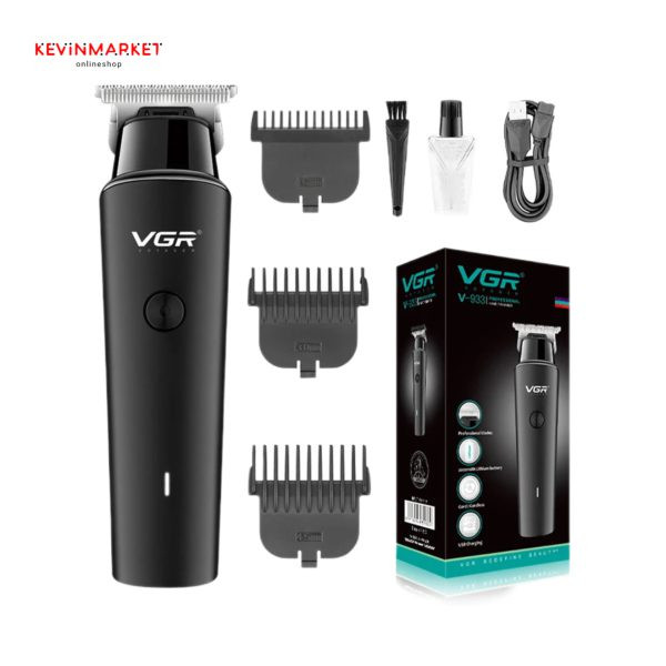 ماشین اصلاح موی سر و صورت وی جی ار مدل V-933 | خط زن و حجم زن با تیغه استیل